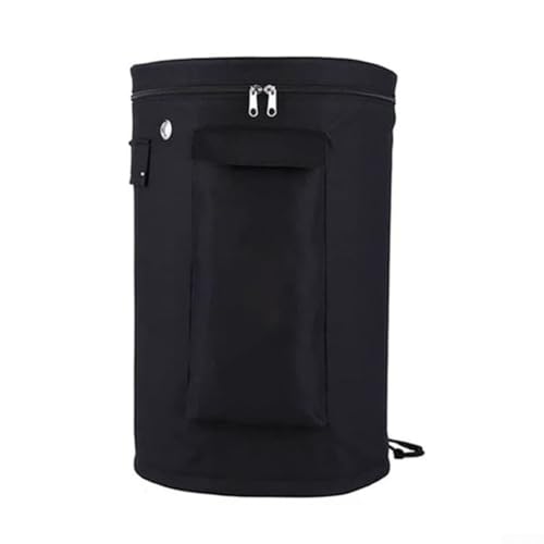 600D Oxford Propane Tank Cover Storage Bag With External Pocket For 20 lb Gas Cylinder Outdoor Camping Stove Grill Heater Black With Drawstring Ventilation Design(25x52cm)