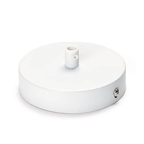 ORION LIGHTSTYLE 3 x Canopy Cover (Diameter 100 mm), Height 24 mm, Ceiling Canopy for Hanging Metal, White - Image 3