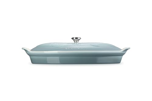 Image of Le Creuset Stoneware Heritage Fish Baker, 1.7 qt., Sea Salt