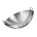 Patelnia ze stali nierdzewnej do mieszania, smażenia: 28 cm, okrągła podstawa Wok Pan tradycyjny Pow Wok odporne na zarysowania naczynia do gotowania Binural Wok do kuchni