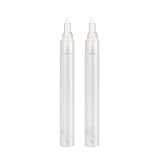 FULIBAO Refillable Paint Markers 2 Pcs/Pack 5mm Bold Tips - Clear Watercolor Brush Pens for Acrylic Permanent Paint Empty Markers for Watercolor Painting, Doodling, and DIY Art