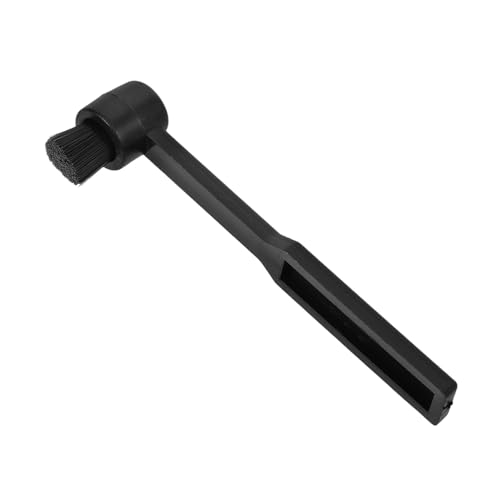 NUOBESTY Spazzola Per Pulizia Del Vinile Antistatica Setole Morbide Di Alta Qualità, Strumento Per Dischi Senza Graffi, Per Appassionati Di Musica e Collezionisti Di Vinili, Colore Nero