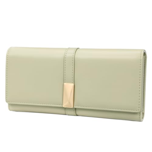 Portefeuille long femme FALAN MULE grand modèle en cuir synthétique à fermeture éclair