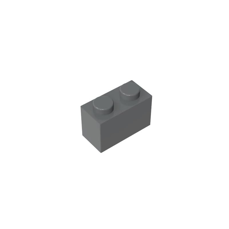 3065 bricks Brick 1x2 Without Bottom Tube 50 Pieces GDS-1545 Compatible with Lego Building Blocks Color:Dark Bluish Gray โ image 1