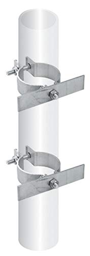 Sign Mnting Brackets, Aluminum, Silver, PR