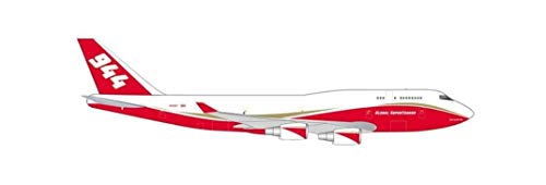 Herpa USA Boeing 747-400 Feuerwehrflugzeug 1/500 Druckgussflugzeug Modellflugzeug