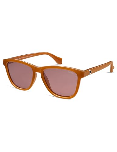 Image of SOJOS Polarized Retro Large Rectangular Sunglasses BALEEN
