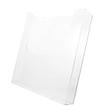 STOBOK Soporte De Acrílico Transparente Para Folletos y Documentos Organizador De Pared Para Menús y Publicidad Montaje Sencillo Para Espacios Comerciales y Oficinas