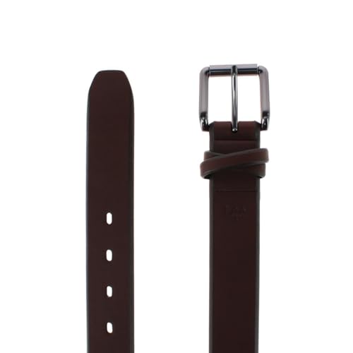 Lee Women's Burnished Edge and Crossed Loop Casual Belt, Small, Brown2