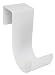 MIDE Products 235W-2 6-Inch Long Aluminum Pool Accessory Hooks, Fits 1-3/4-Inch to 2-1/8-Inch Wide Fences, White
