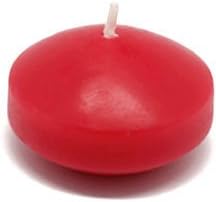 Jeco CFZ-008_6 1 3/4" Red Floating Candles (144pcs/Case) Bulk