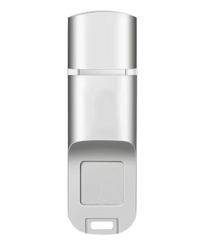 Chiavetta USB 3.0 crittografata con impronte digitali, 64 GB, gestione della privacy, trasferimento dati ad alta velocità, argento