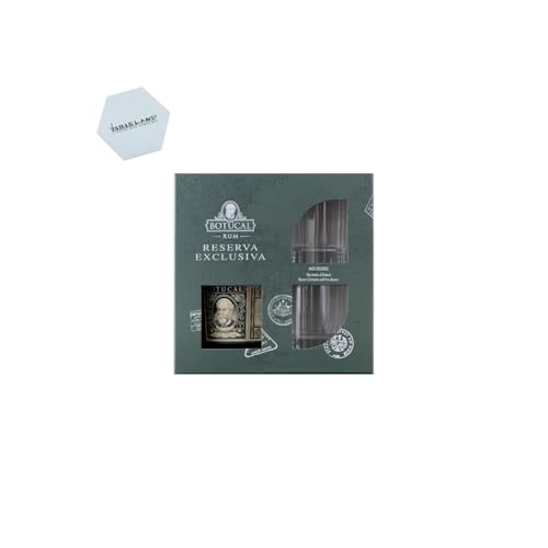 Botucal Reserva Exclusiva Rum Geschenkset | 12 Jahre gereift | 40% Vol | 700ml | inkl. 2 Gläser gratis | Premium-Rum aus Venezuela