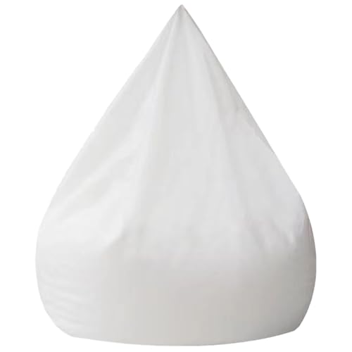 Hoement Funda Interior para Sofá Perezoso sin Relleno Malla Transpirable Blanca 80X90 CM Cubierta Protectora para Puff y Sofá Cama Doméstico Funda Suave y Resistente para Sala de