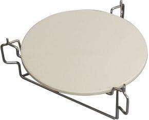 Lot De 2 Pierres à Pizza En Céramique épaisse 35,5 Cm Pour Barbecue Kamado - Déflecteur De Chaleur, Résiste à 800°C