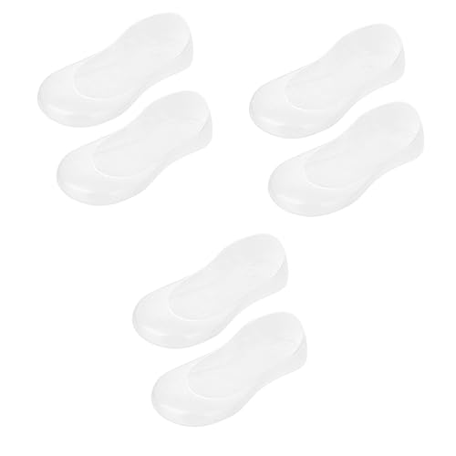 FOMIYES 3pcs Pair Foot Crack Pad Socks Silicone Gel Socks for Foot Care Heel Pads for Shoes Reusable and Washable (EU 34-37/us 4-6.5/UK 2-4)