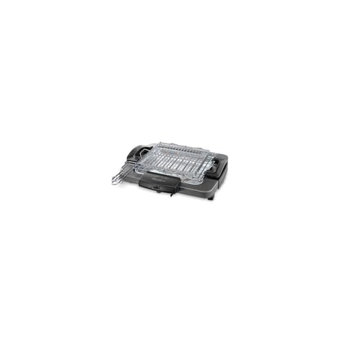Delonghi BQ60.X Barbecue électrique de table 4,3 kg, Noir/Gris