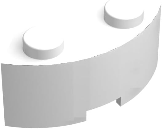 Classic Dark Gray Tile Bulk, Curved Brick Round Corner 2x2 Macaroni with Stud Notch 300 Piece, Compatible with Lego Parts and Brick Pieces: 2x2 Dark Gray (Color: Dark Gray)