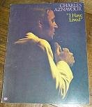 I Have Lived - Charles Aznavour - (Songbook) B000FMJ4E6 Book Cover
