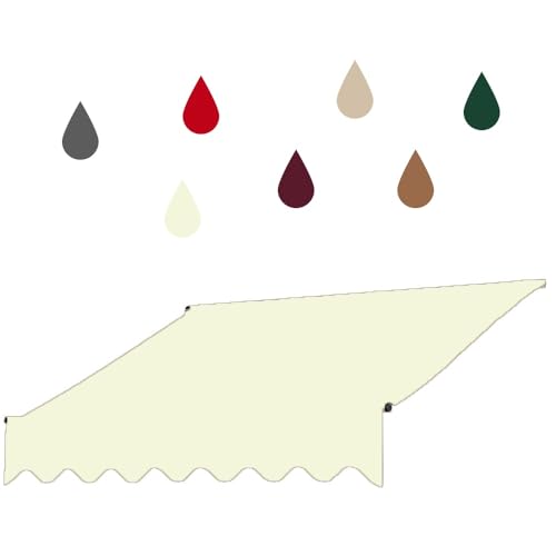 Toile de rechange pour auvent pare-soleil rétractable extérieur de fenêtres et portes - 2