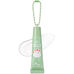 TONYMOLY x Squishmallows Keina Lip Gloss Plumper Keychain - Spicy Wasabi | Formulated to gently plump and hydrate lips for a soft, full look, made with a gentle formula safe for sensitive lips