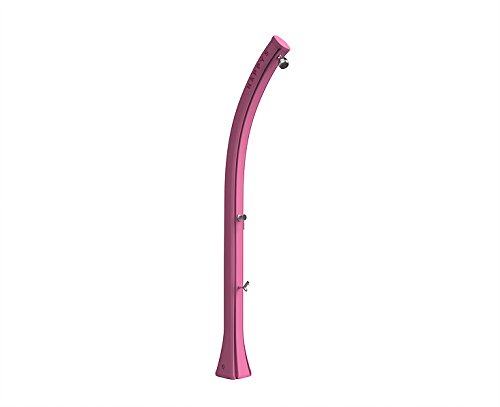 Ducha A Calefacción Solar Arkema F520/4003 Happy Five – Fuxia Ducha Solar De Polietileno Hd, Resiste A Rayos Uv, Salsedine Y Cal Ideal De Espacios Marinos Muy Ventosi Capacidad 24 Litros Peso 9 Kg Altura 222 Cm Con Mezclador Y Lavapiedi