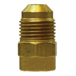 10468 Reducing Adapter, 1/2 in SAE 45 deg Male Flared x 5/8 in SAE 45 deg Female Flared, Brass