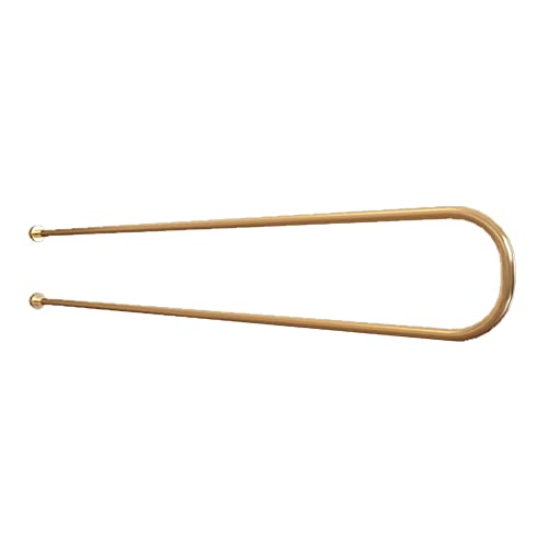 Barra de cortina de metal para colgar en la pared, barra de soporte lateral para salón de belleza, color dorado, 220 cm