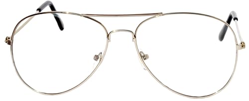 Image of OWL Aviator Pilot Sunglasses for Women and Men Size Medium Gold, Black, Silver, Bronze, Colorful Metal Frame