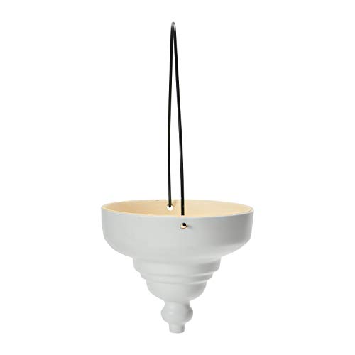 Bloomingville Terra-Cotta Metal Hanger, Matte White Hanging Planter #TOP3