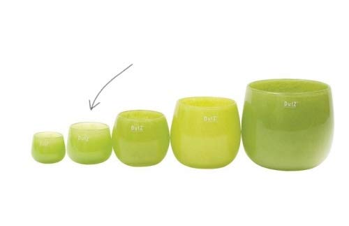 Dutz Collection Vase Pot Farbe Lime Green, Größe:H7 / D10 cm