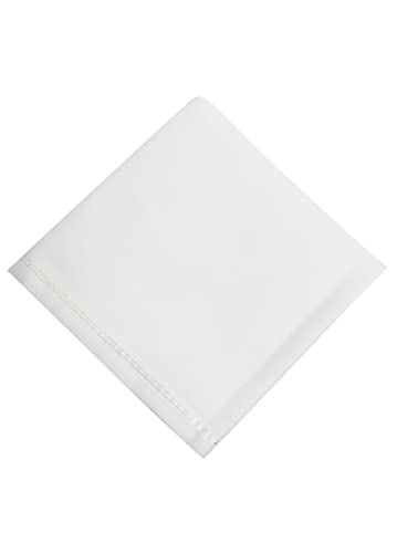 Image of Premium Men's Cotton Handkerchief White Big Extra Soft Super Absorbent Hanky Rumaal Set, 100% pure cotton