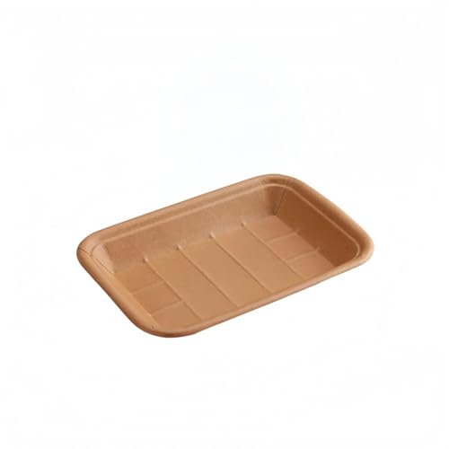 紙皿 スクエア形状の使い捨て紙食器 厚手で防水・耐油・漏れ対策 | 焼肉・サラダ・スナック・BBQ・パーティーに活躍 | 家庭用/業務用 モデル1・50個入り | 後片付けが簡単でシンプルなデザイン (150個,モデル6)