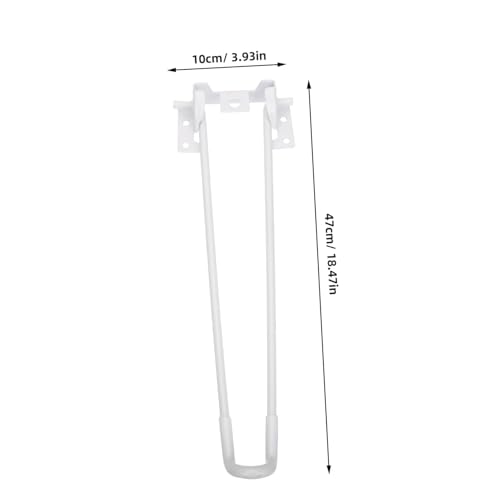 Pieds de table pliables en métal blanc pour stabiliser votre bureau et table basse - 3