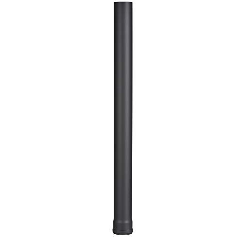 FIREFIX R80/1 Pelletofenrohr aus 1 2 mm starken Stahl in 80 mm Durchmesser für Pelletöfen und Pelletfeuerstellen Senotherm schwarz 1000 mm lang