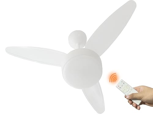 Ventilador de Teto Silent Bivolt Inverter Luminária Led 18w + Controle