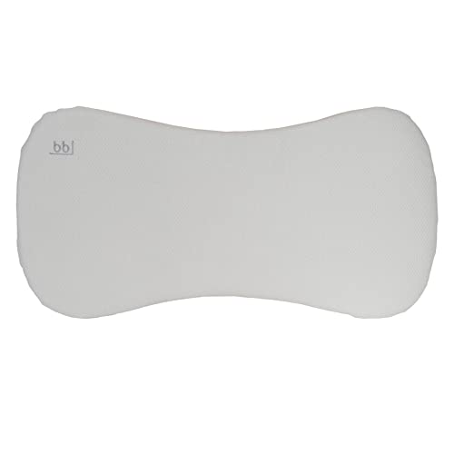 Almohada bebé Piqué Premium, Ayuda a Prevenir y Tratar la Plagiocefalia, Hipoalergénica, Transpirable y Desenfundable (2 Fundas Incluidas) (Piqué Gris)