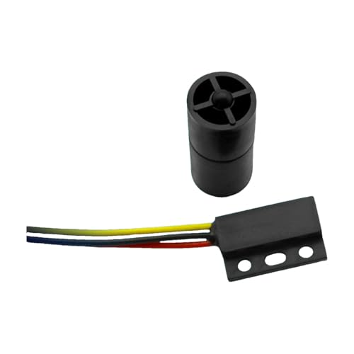 Sensor de flujo de rotor para rueda hidráulica y sistemas de caudal con cable Hall