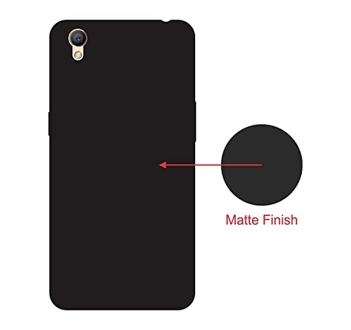 Image of Mobile Back Cover Case for Oppo F1 Plus (Silicone Case|CameraProtection|Black SC1510)