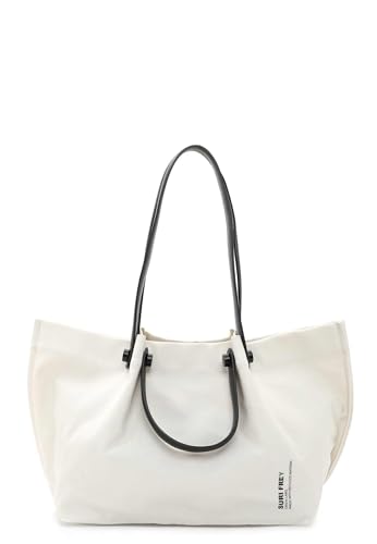 Suri Frey SURI Green cabas Nelly Shopper Ecru aux finitions haut de gamme et écoresponsables