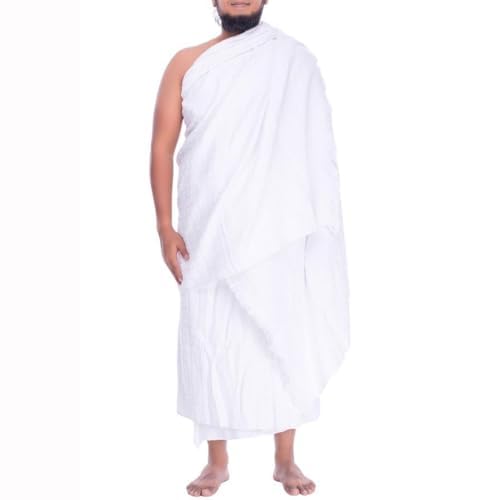 Islamic Men's Ihram Cotton Ahram for Umrah Haji Ehram Towel Pilgrimage Towel Islamic Arabic Middle East Arab Ihram Clothes