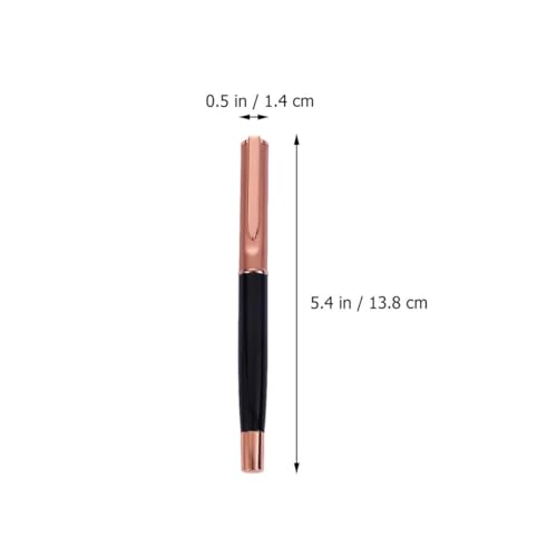 Bolígrafo metálico SEWACC color oro rosa tinta gel 5mm miniatura 6