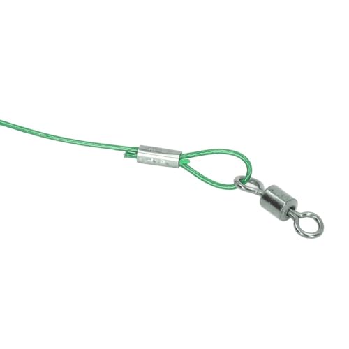 Set de 30 líderes de pesca en acero al carbono de 140LB, 50 cm miniatura 7
