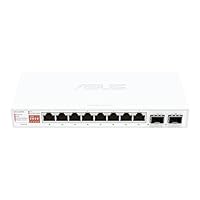 ASUS QG-U1080, 5-Port 2.5G and 2-Port 10G SFP+ Unmanaged Switch, Support 4 Intelligent Modes, Home Network Hub, Office Ethernet Splitter, Plug and Play, Easy Setup, Desktop, Silent Operation