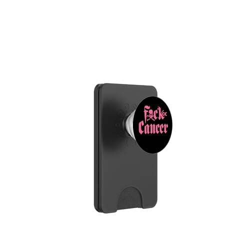 Camiseta Fuck Cancer contra el cáncer de Mama PopSockets PopWallet para MagSafe