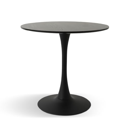 Table de Salle à Manger Ø 80 cm Prague Milton & Oldbrook Noire