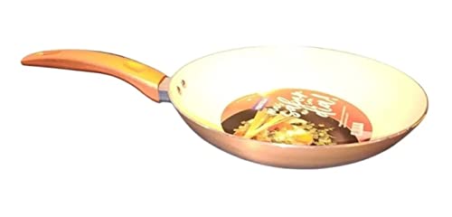 Frigideira Com Revestimento Em Cerâmica 28cm Frita Sem Óleo (Rose)
