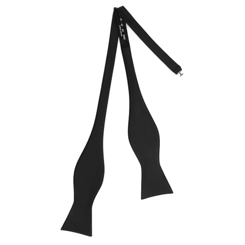 Men's Solid Color Woven Self Tie Bow Tie