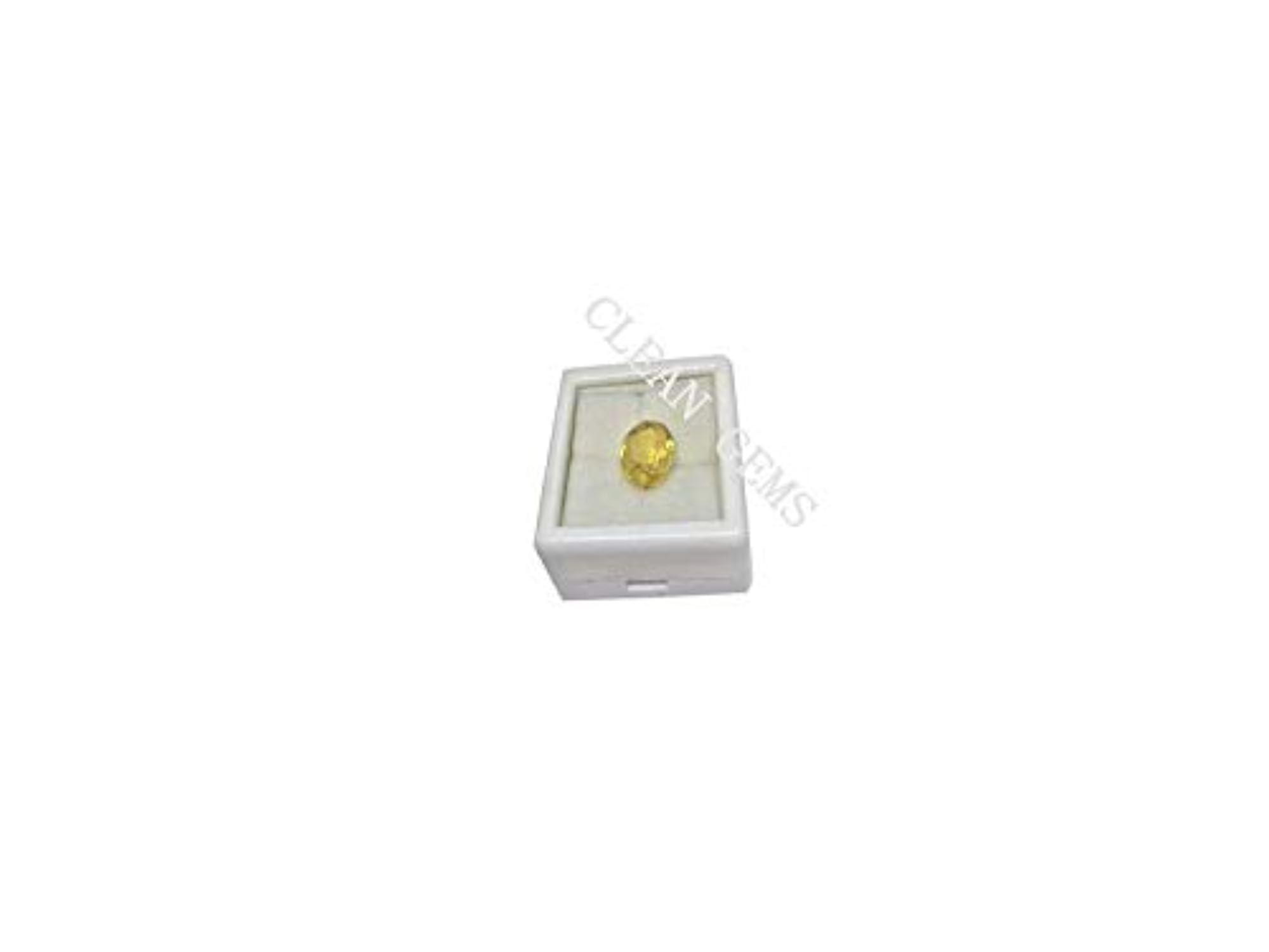 Certified Natural Yellow Sapphire Pukhraj Gemstone, 4.25 Ratti