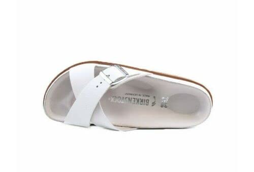 Birkenstock Women's Siena Premium Leather Sandal 1012767 White3